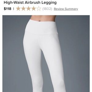 ALO Yoga White Leggings